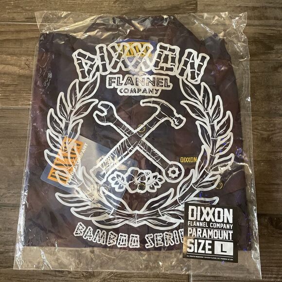 DIXXON Other - DIXXON Flannel Co Paramount Bamboo Shirt Short Sleeve Blue Wine Paid Men's L